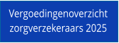 Vergoedingenoverzicht  zorgverzekeraars 2025