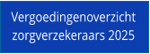 Vergoedingenoverzicht  zorgverzekeraars 2025